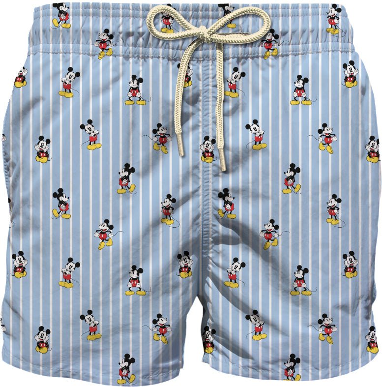 MICKEY STRIPE SWIM TRUNKS (PREORDER) - MC2 SAINT BARTH KIDS