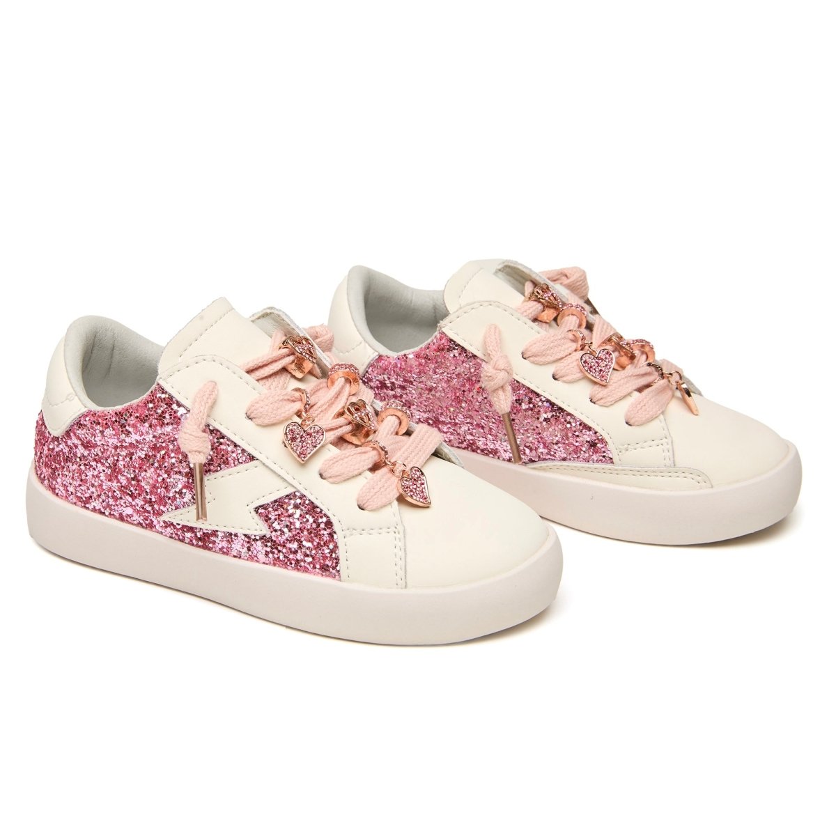 MIMI METALLIC CHARMS GLITTER SNEAKERS - MINI DREAMERS