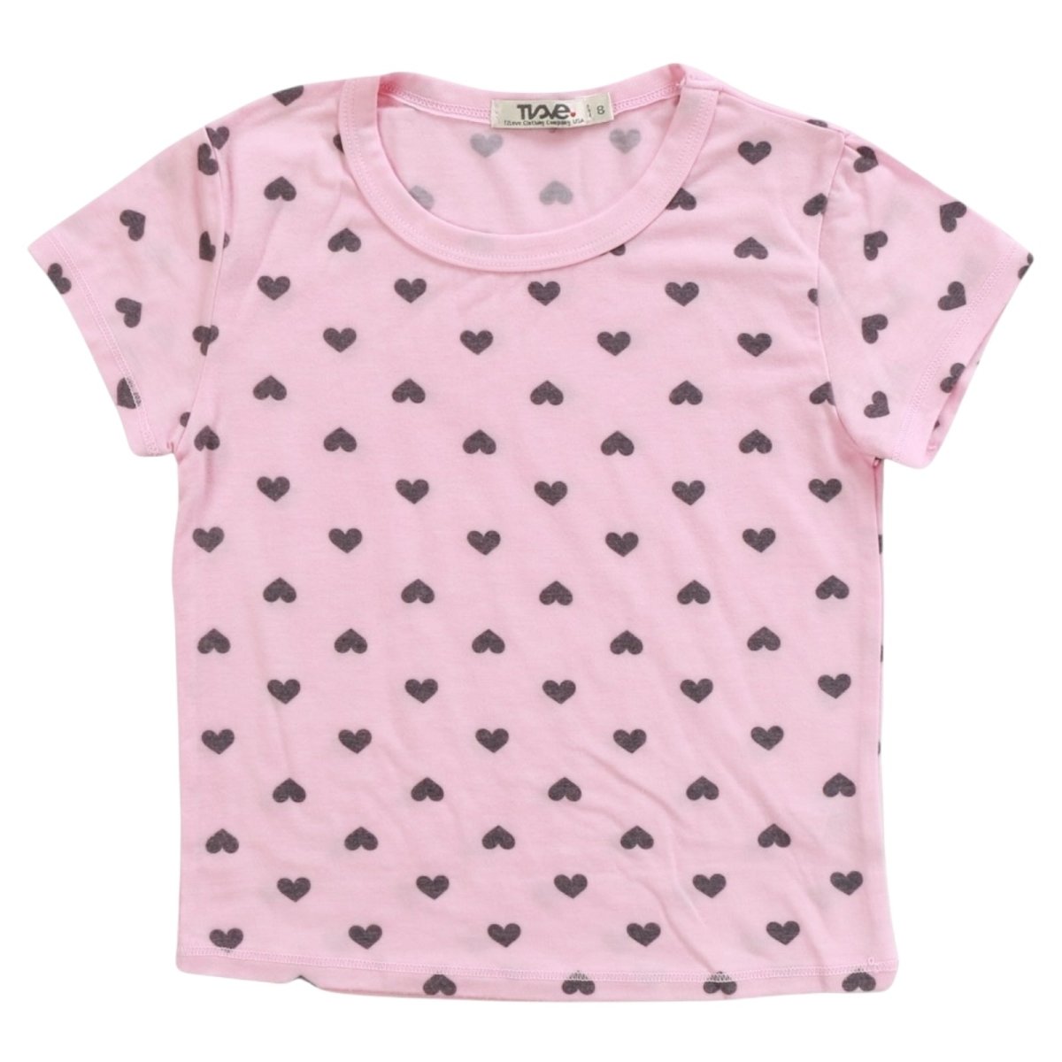 MINI HEARTS SHORT SLEEVE TSHIRT - SHORT SLEEVE TOPS