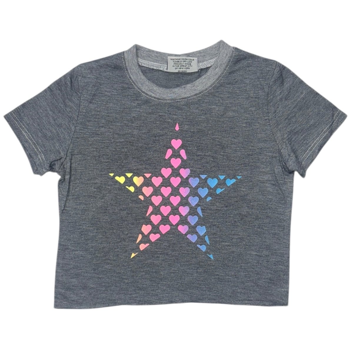 MINI NEON HEARTS TSHIRT - SHORT SLEEVE TOPS