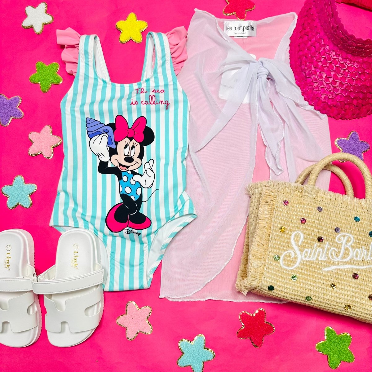 MINNIE MOUSE THE SEA IS CALLING CAROL ONE PIECE SWIMSUIT - MC2 SAINT BARTH KIDS - ONE PIECE SWIMSUIT