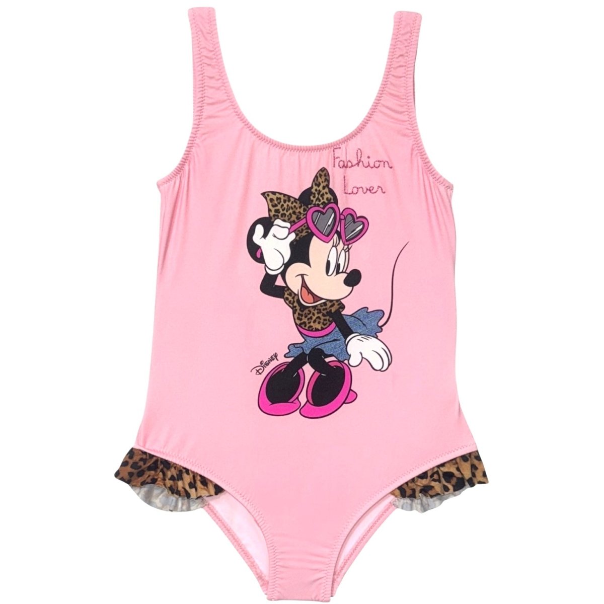 MINNIE MOUSE TIANA ONE PIECE SWIMSUIT W/ LEOPARD TRIM - MC2 SAINT BARTH KIDS - ONE PIECE SWIMSUIT