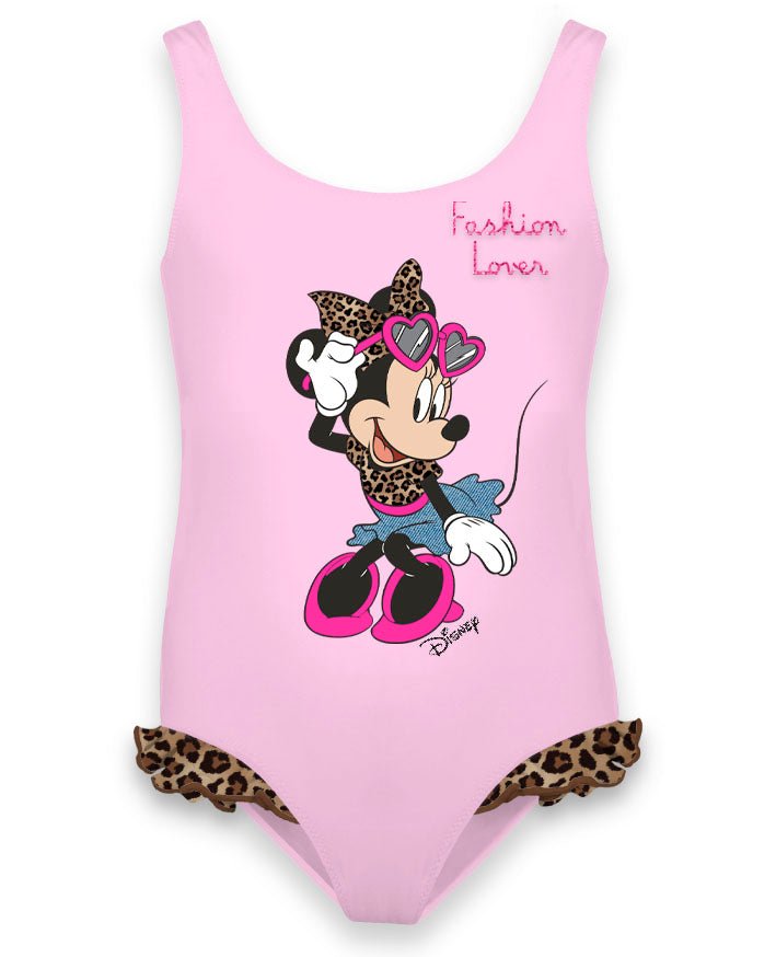MINNIE MOUSE TIANA ONE PIECE SWIMSUIT W/ LEOPARD TRIM (PREORDER) - MC2 SAINT BARTH KIDS