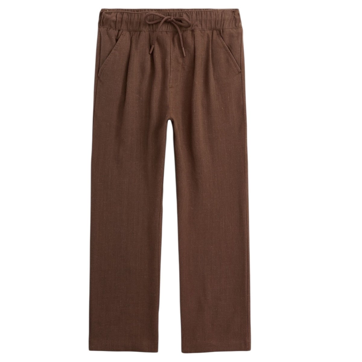 MOCHA LINEN RESORT PANTS (PREORDER) - APPAMAN