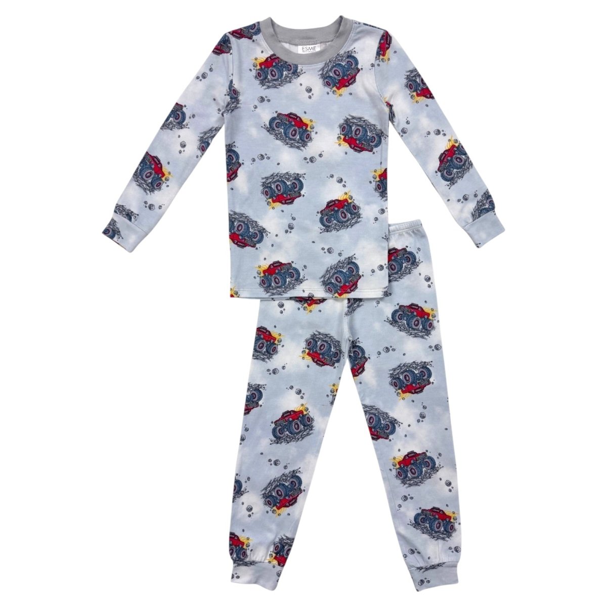 MONSTER TRUCK LONG SLEEVE PJS (UNISEX) - ESME