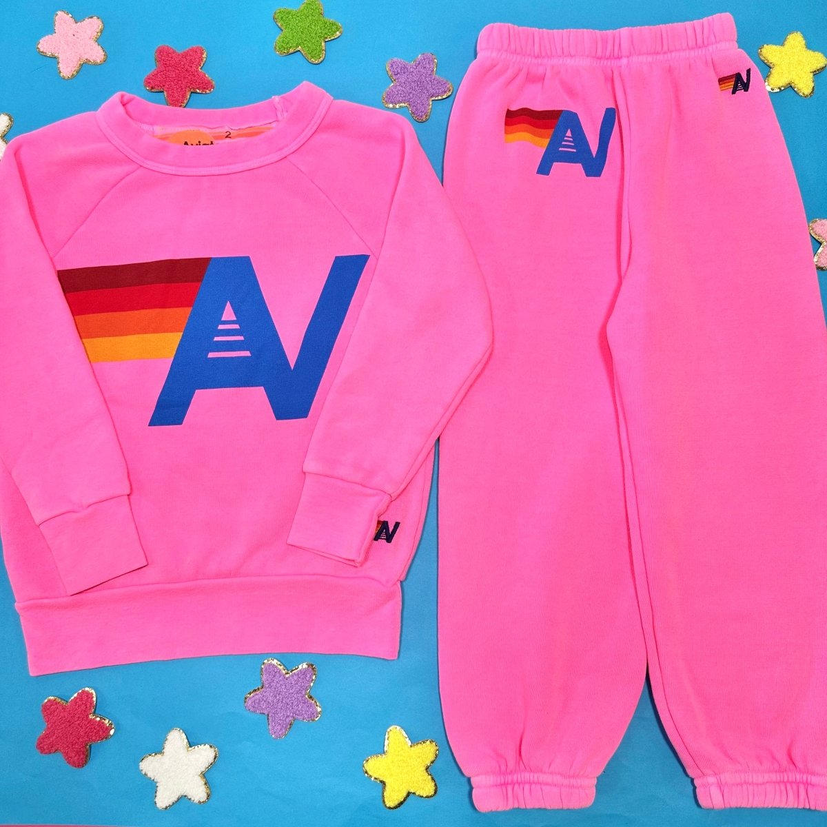 NEON AV LOGO SWEATPANTS - SWEATPANTS