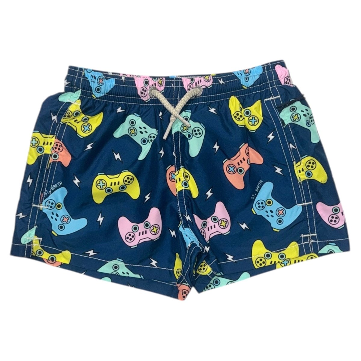 NEON GAME CONTROLLER SWIM TRUNKS - MC2 SAINT BARTH KIDS