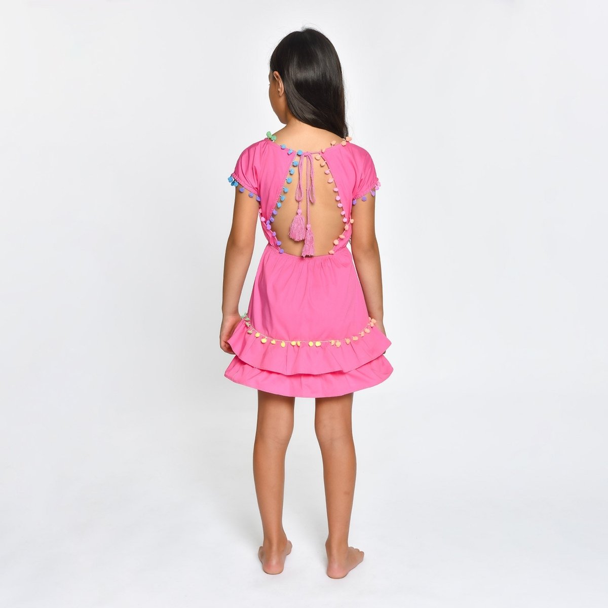 NISSI POM POM DRESS - DRESSES