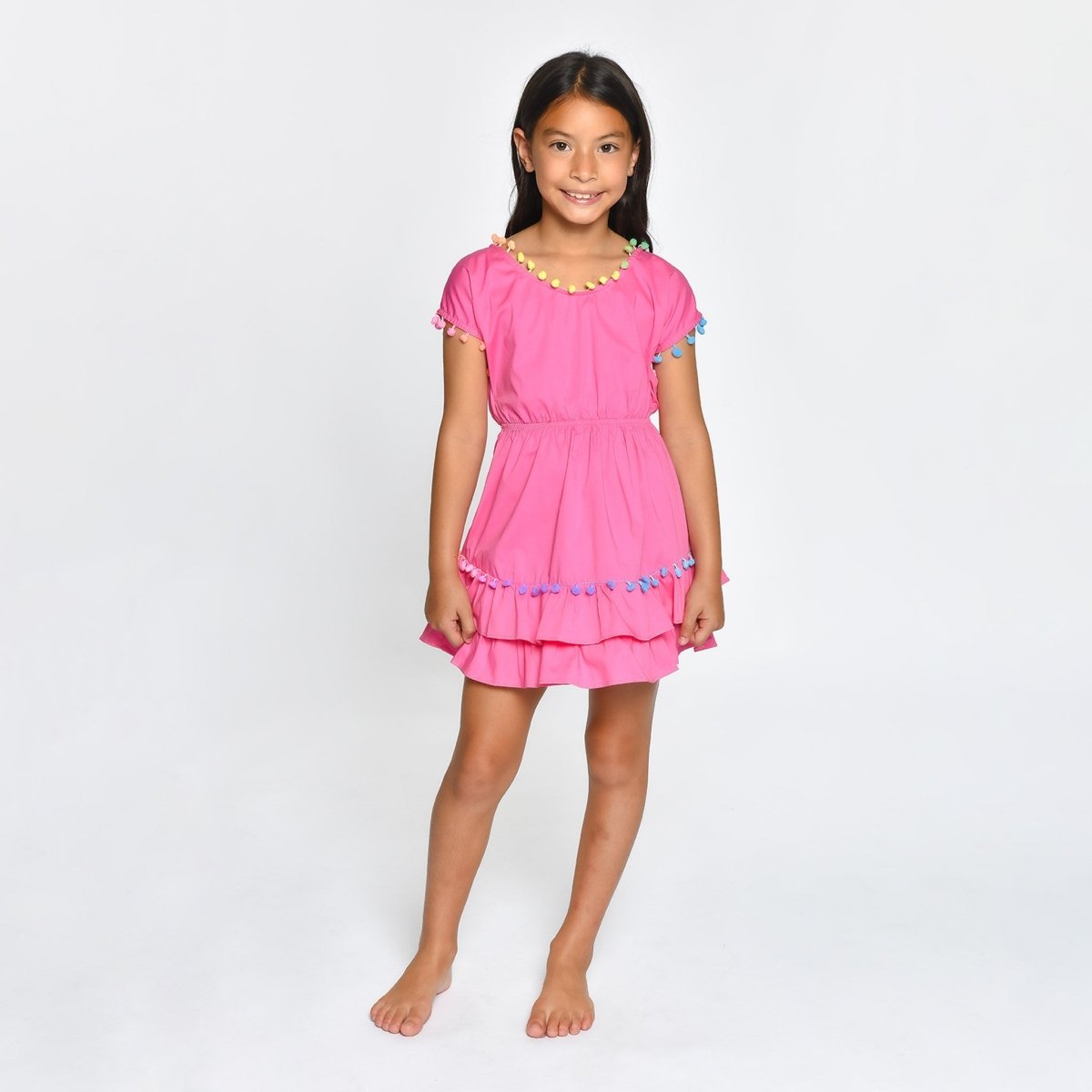 NISSI POM POM DRESS - DRESSES