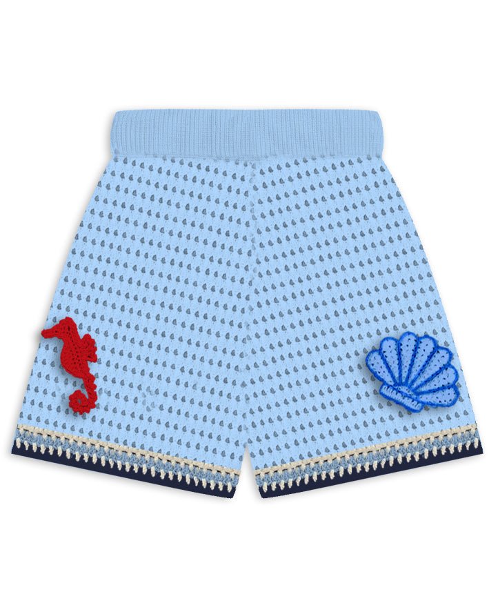 OCEAN PATCHES KNITTED YVETTE JR SHORTS (PREORDER) - SHORTS