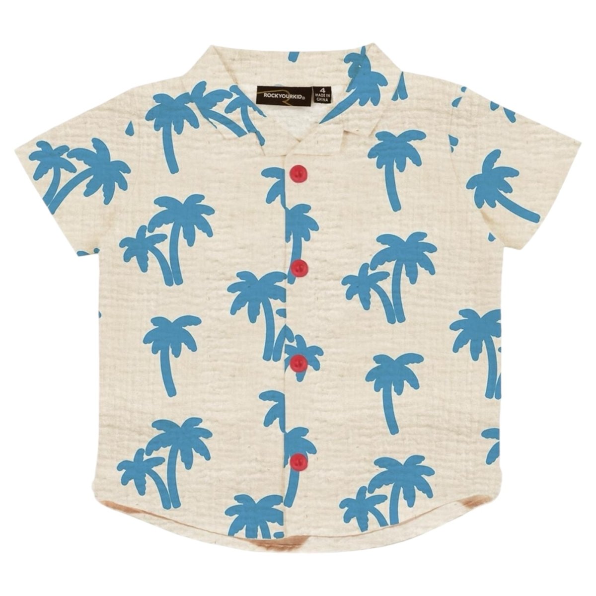 PALM TREES BUTTON DOWN TOP - BUTTON DOWNS