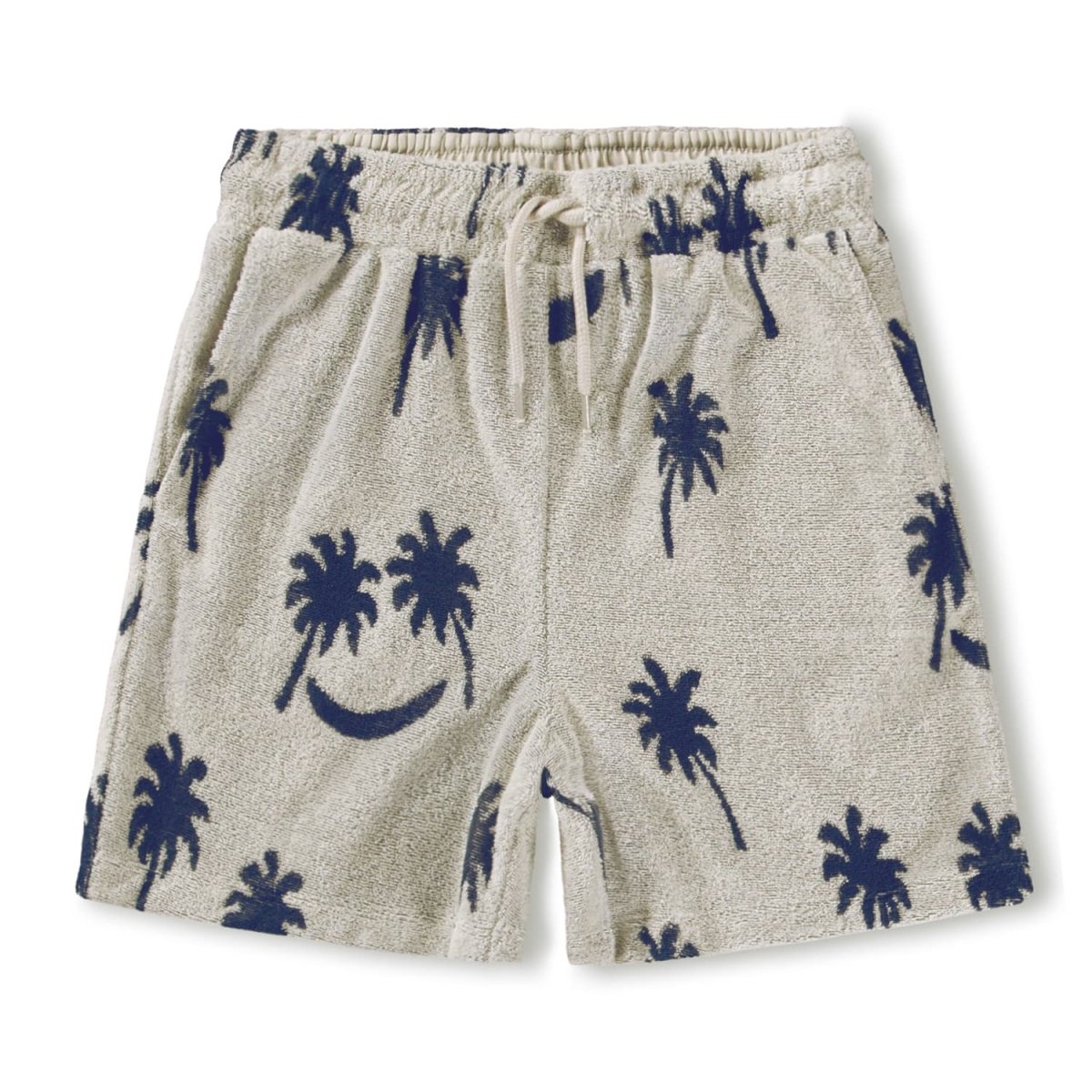 PALM TREES SMILEY ABOY TERRY SHORTS (PREORDER) - MOLO