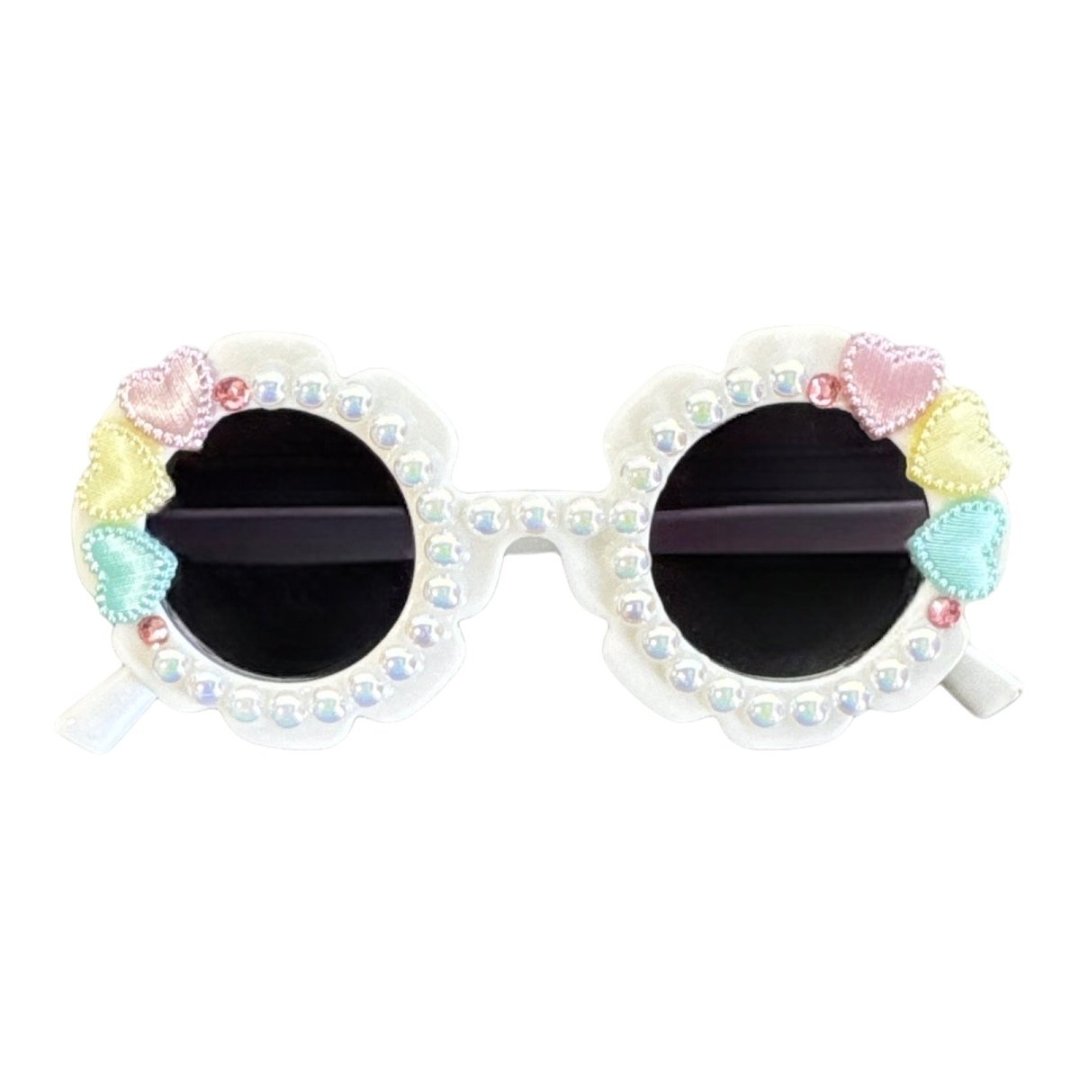 PASTEL HEARTS FLOWER SUNGLASSES - SUNGLASSES