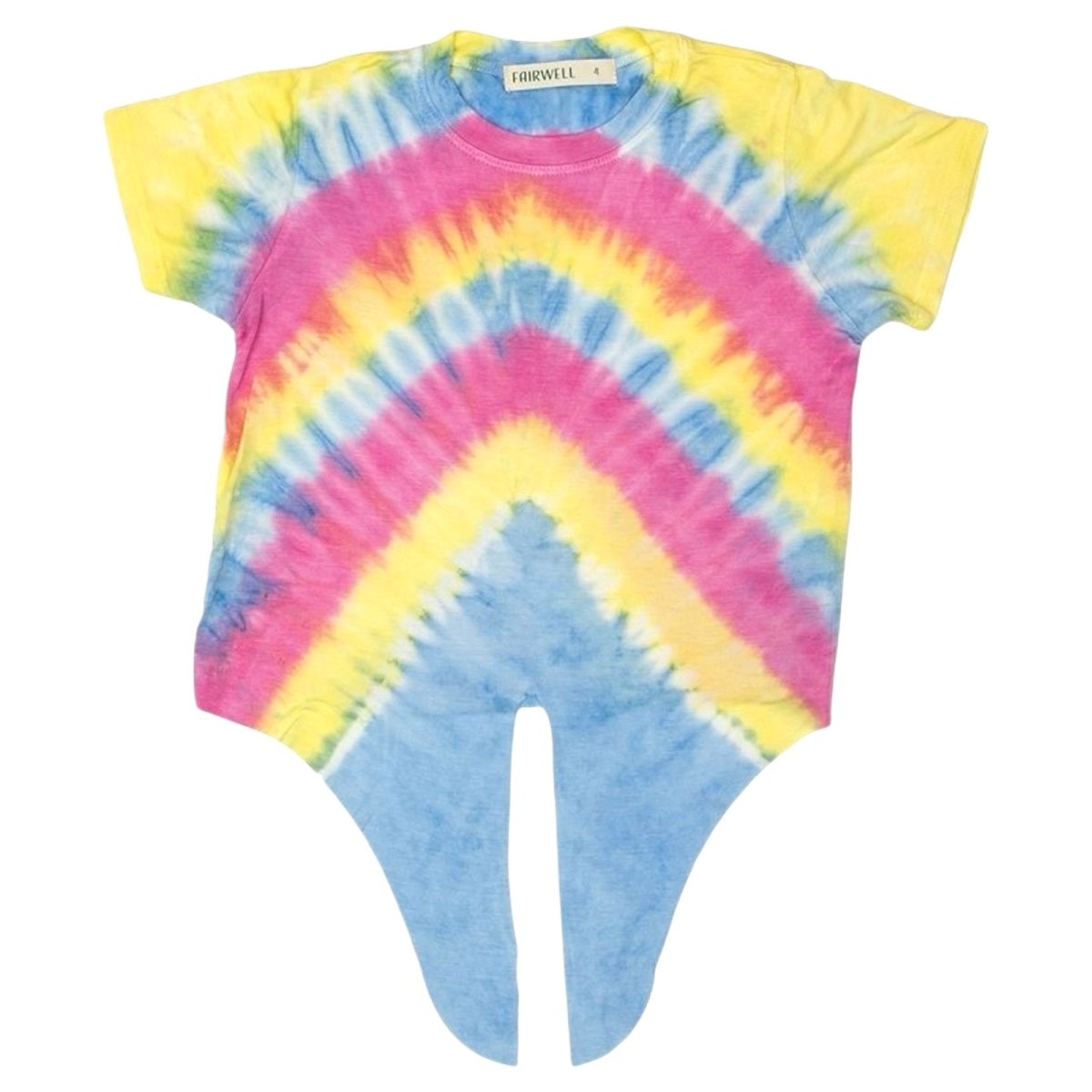 PASTEL PARTY TIE FRONT BEACH TSHIRT - SHORT SLEEVE TOPS