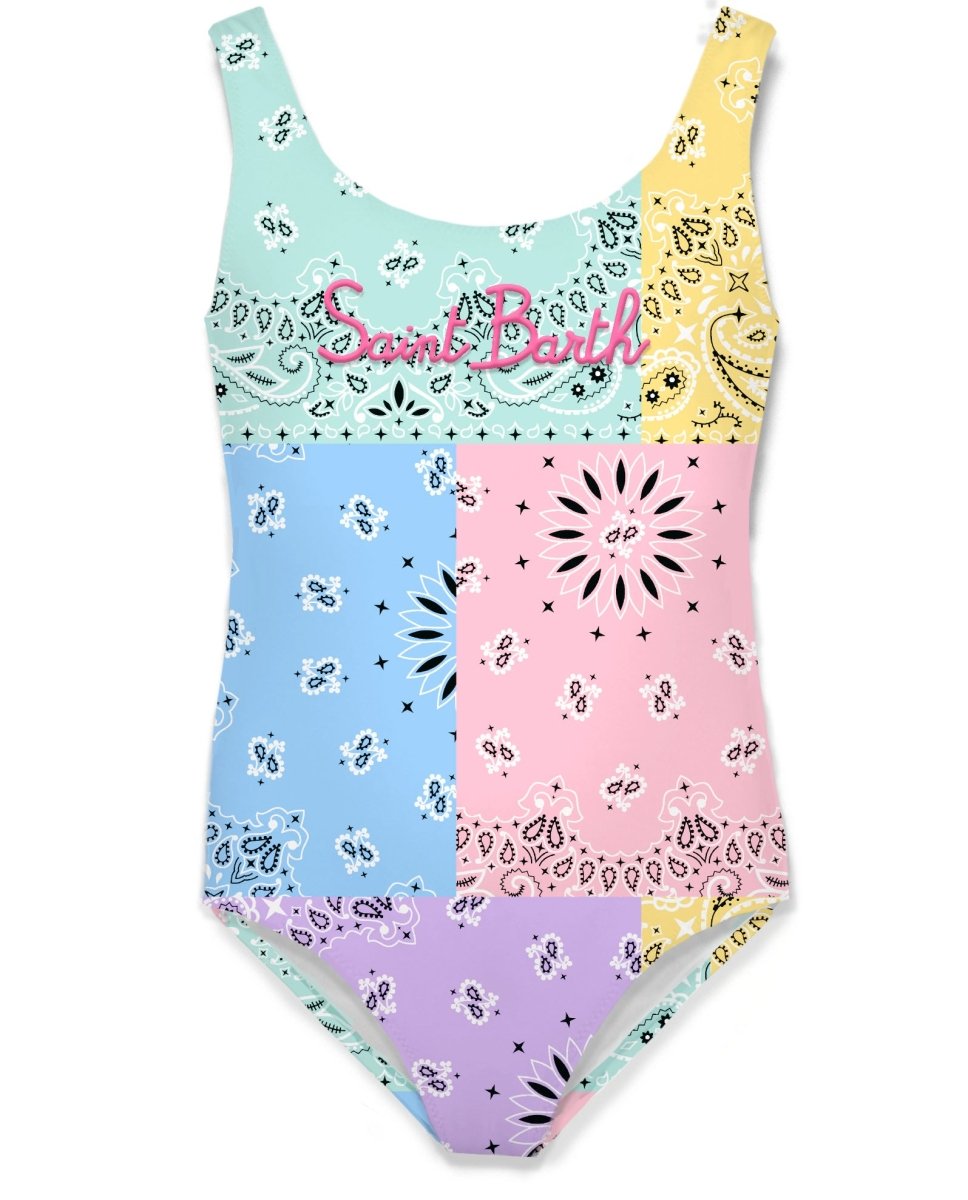 PASTEL PATCH BANDANA CARA ONE PIECE SWIMSUIT (PREORDER) - ONE PIECE SWIMSUIT