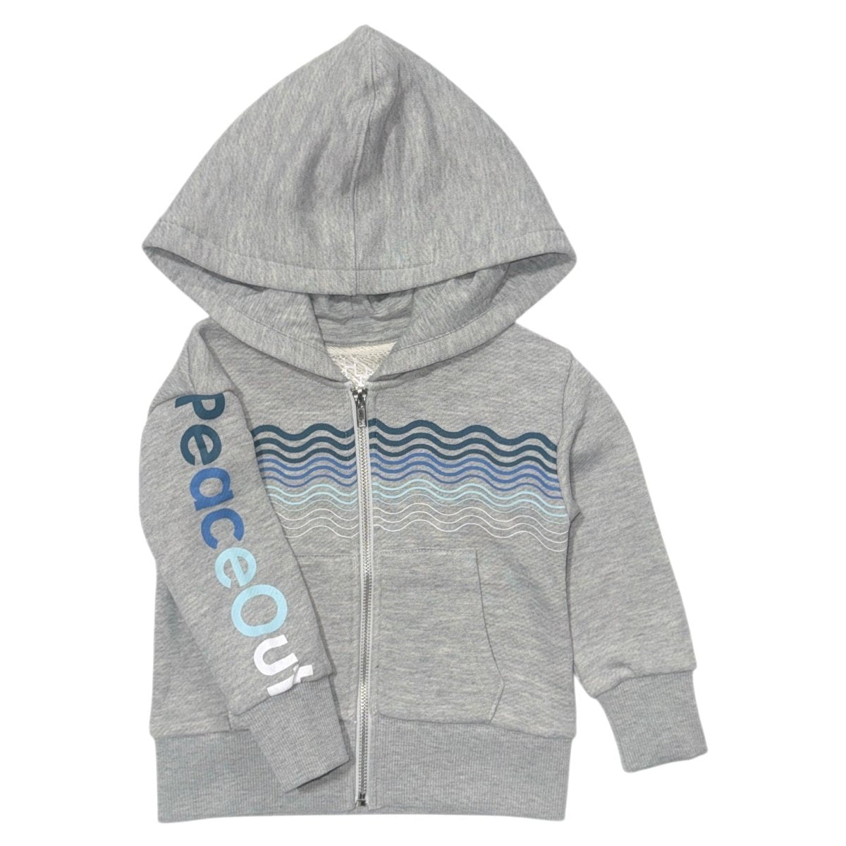 PEACE OUT ZIP UP HOODIE - HOODIES