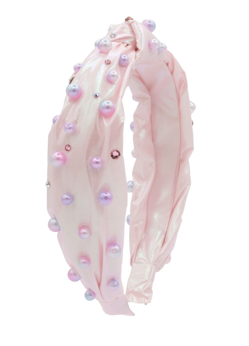 PEARL IRIDESCENT KNOT HEADBAND - HEADBANDS
