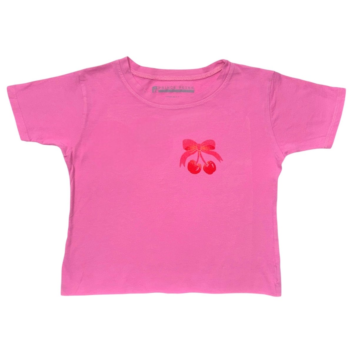 POCKET CHERRY BOW CROP TOP - PRINCE PETER