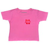 POCKET CHERRY BOW CROP TOP - PRINCE PETER