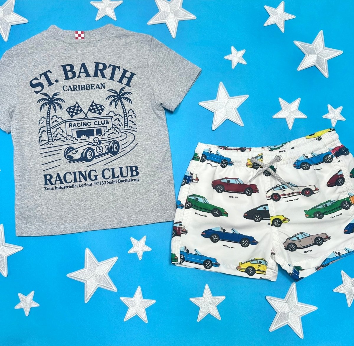 PORSCHE SWIM TRUNKS - MC2 SAINT BARTH KIDS