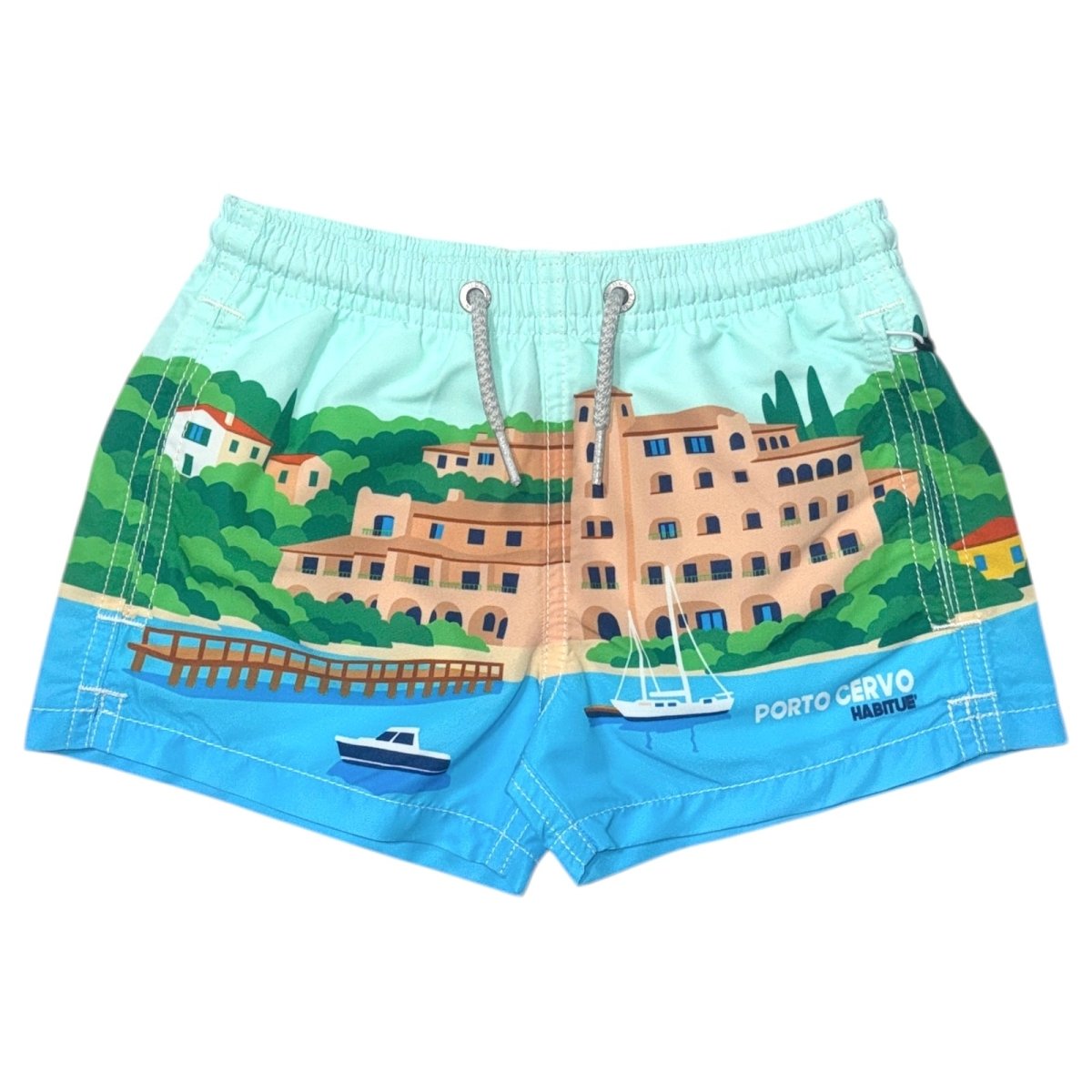 PORTO CERVO HAITI SWIM TRUNKS - MC2 SAINT BARTH KIDS