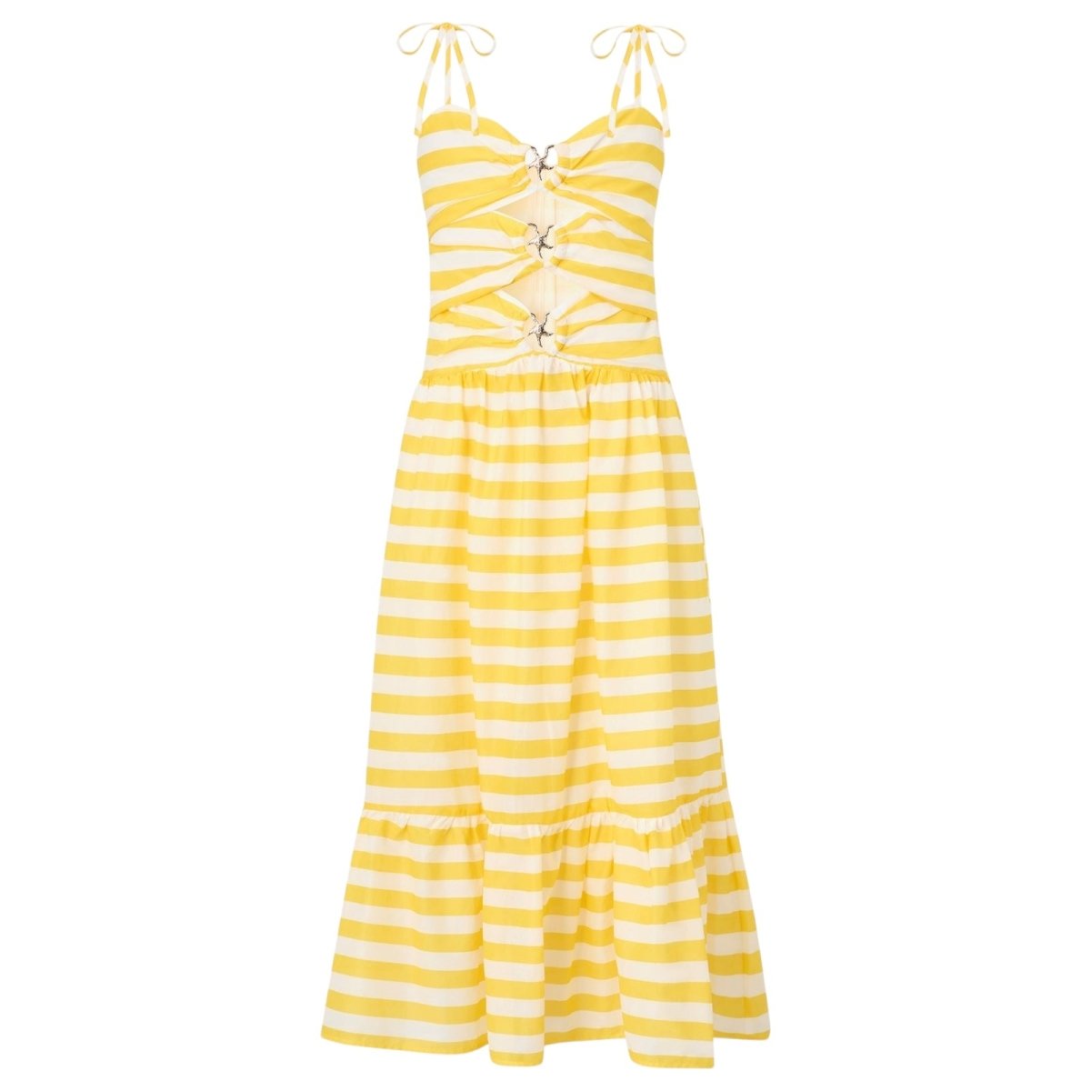 Raelynn Stripe Maxi Dress 5/6 / Yellow