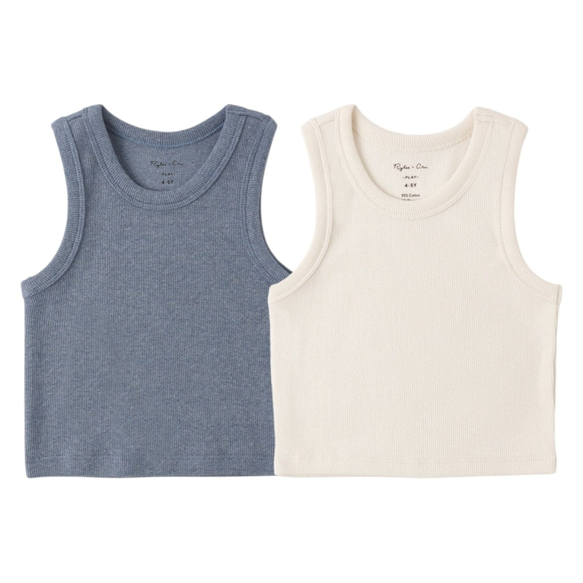 RIBBED TANK SET OF 2 - TANK TOPS