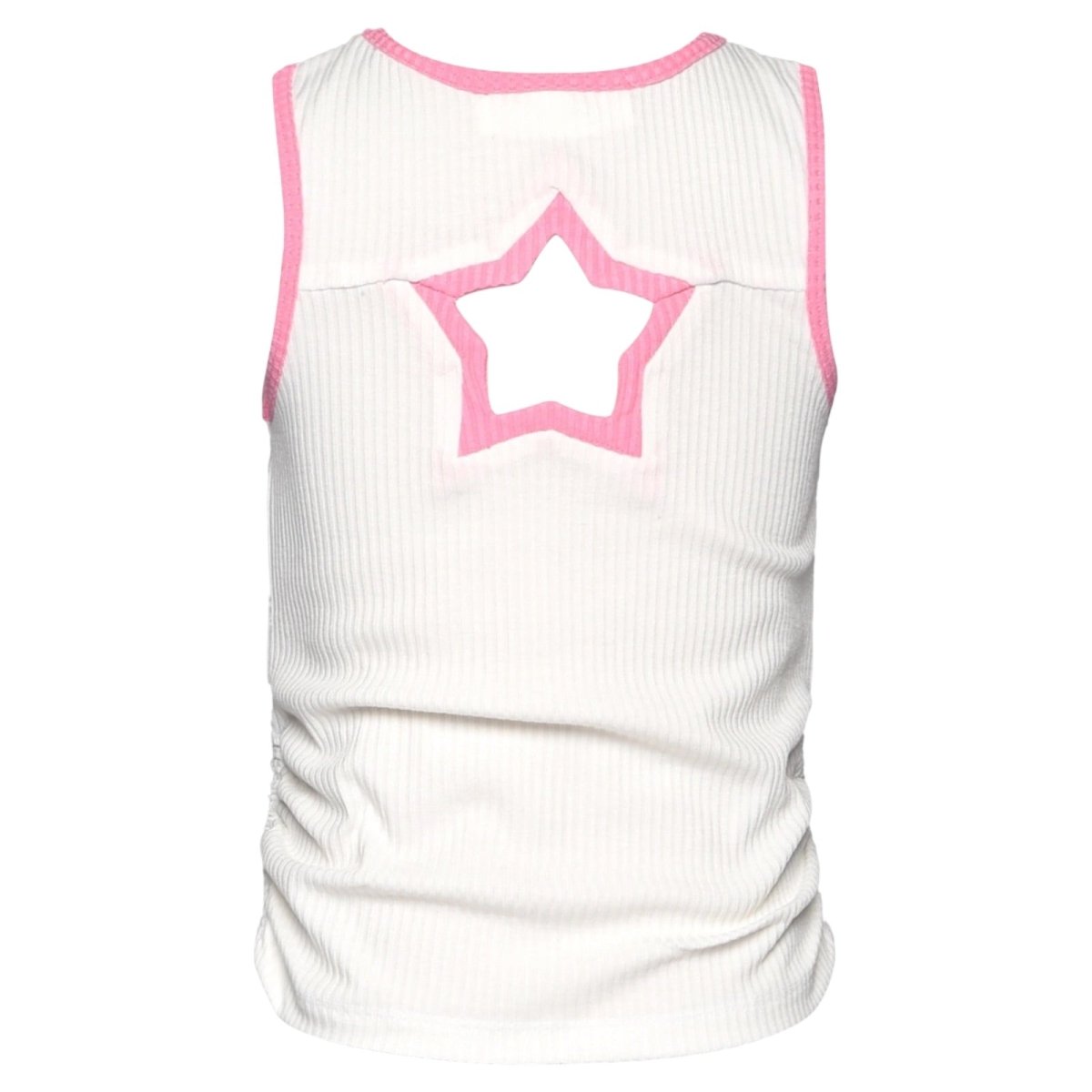 RIBBED TANK W/ HEART CUTOUT - SARA SARA