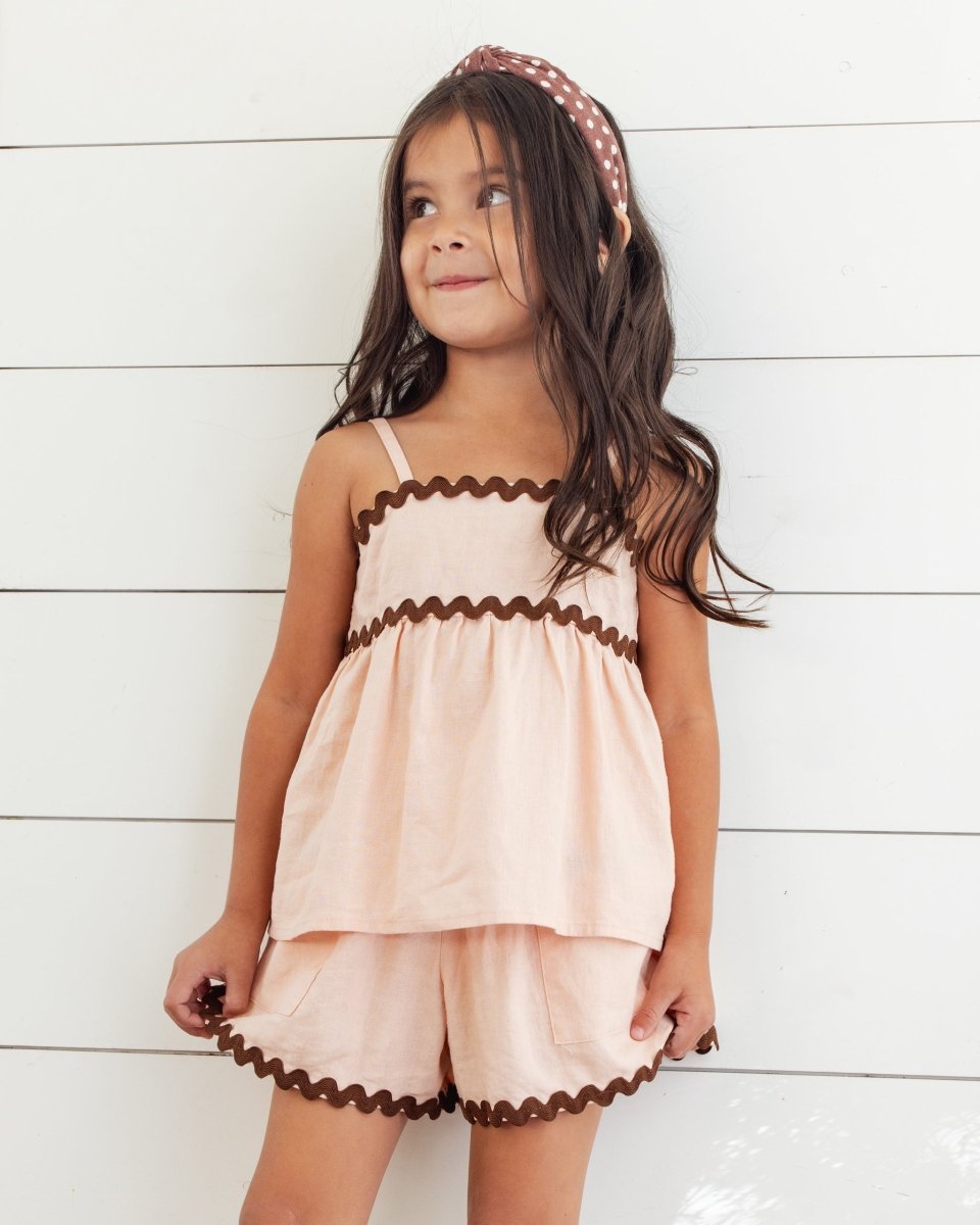 RIC RAC TANK AND SHORTS SET - SET