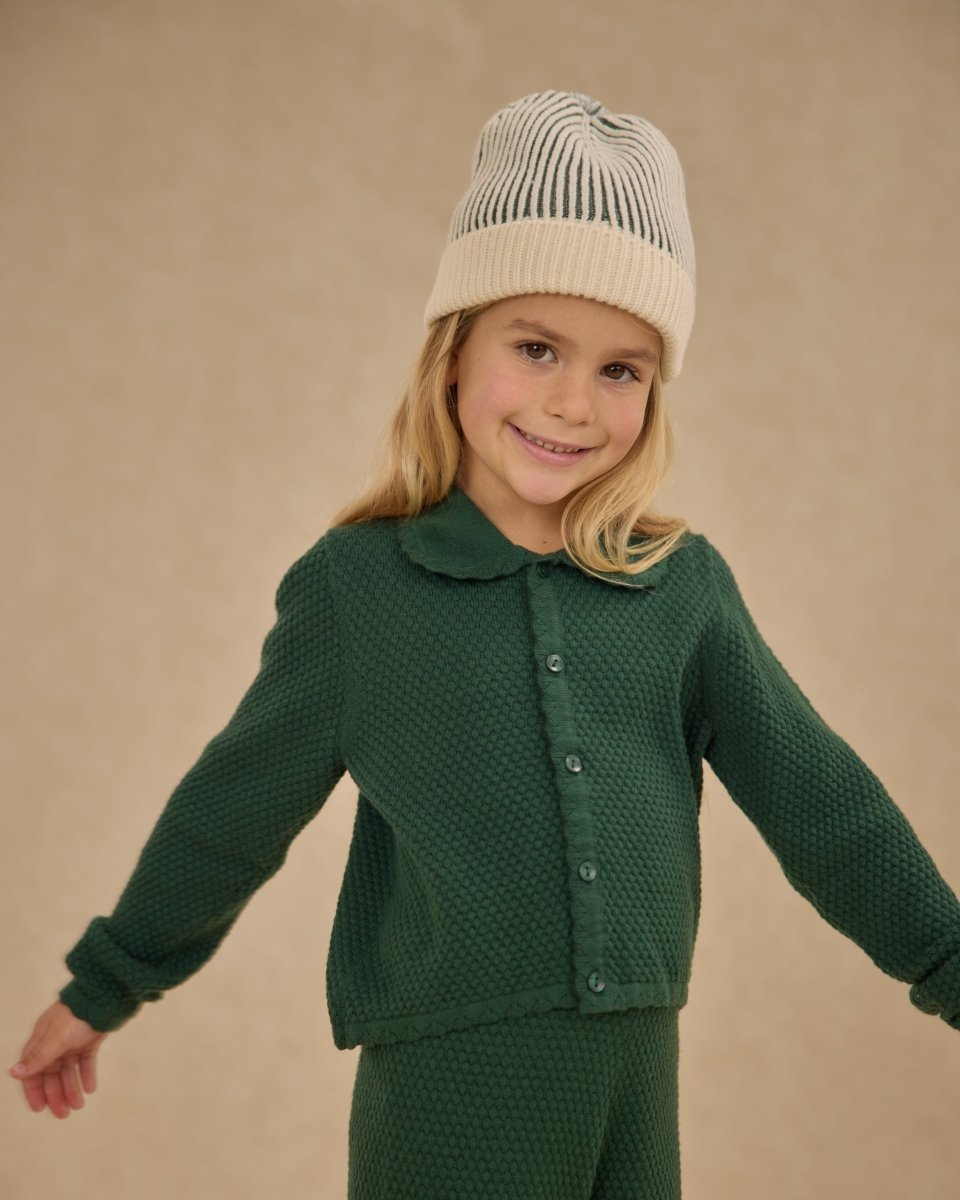 RIO CARDIGAN AND KNIT WIDE LEG PANTS SET - SET