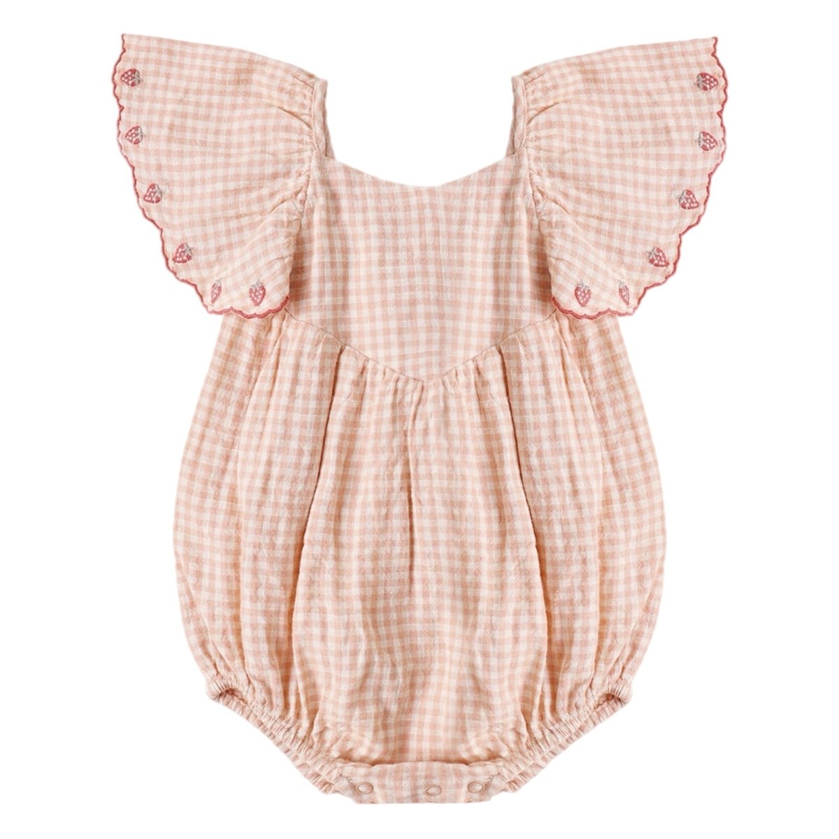 ROXY GINGHAM ROMPER - RYLEE + CRU - ROMPERS