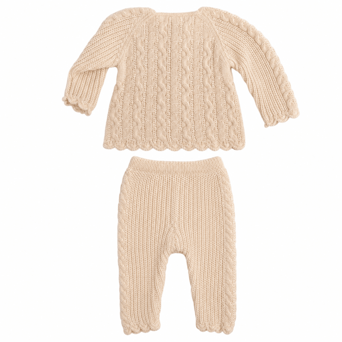 ROYAL ALPACA KNIT CARDIGAN AND PANTS SET (PREORDER) - WILD WAWA