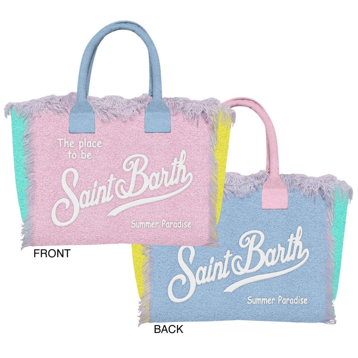 SAINT BARTH COLORBLOCK SPONGE COLETTE BAG (PREORDER) - PURSES