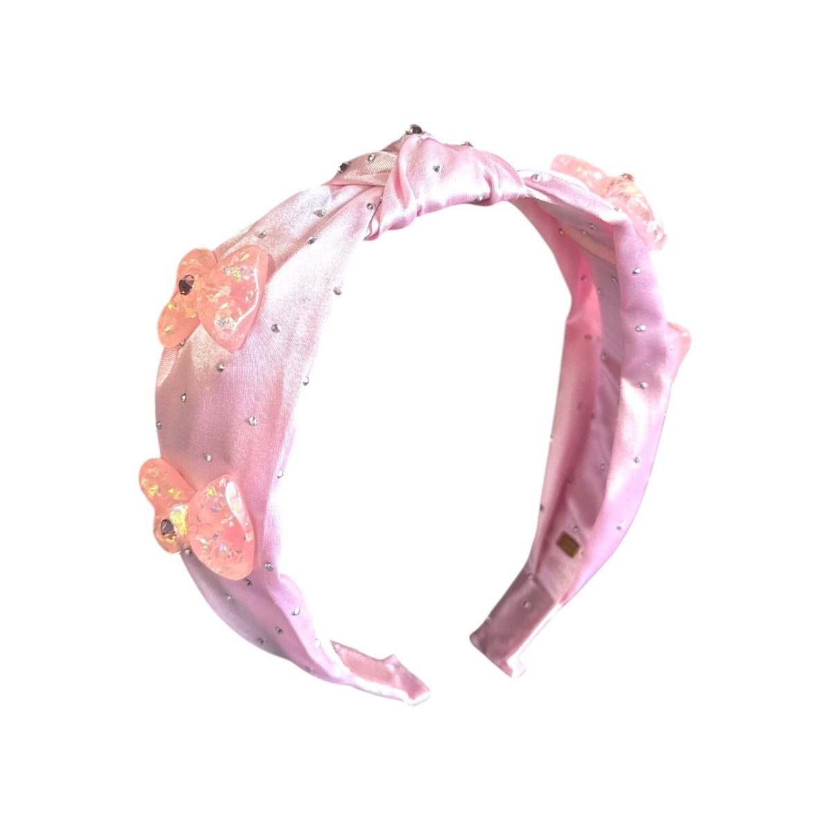 SATIN CRYSTAL BOW HEADBAND - BARI LYNN