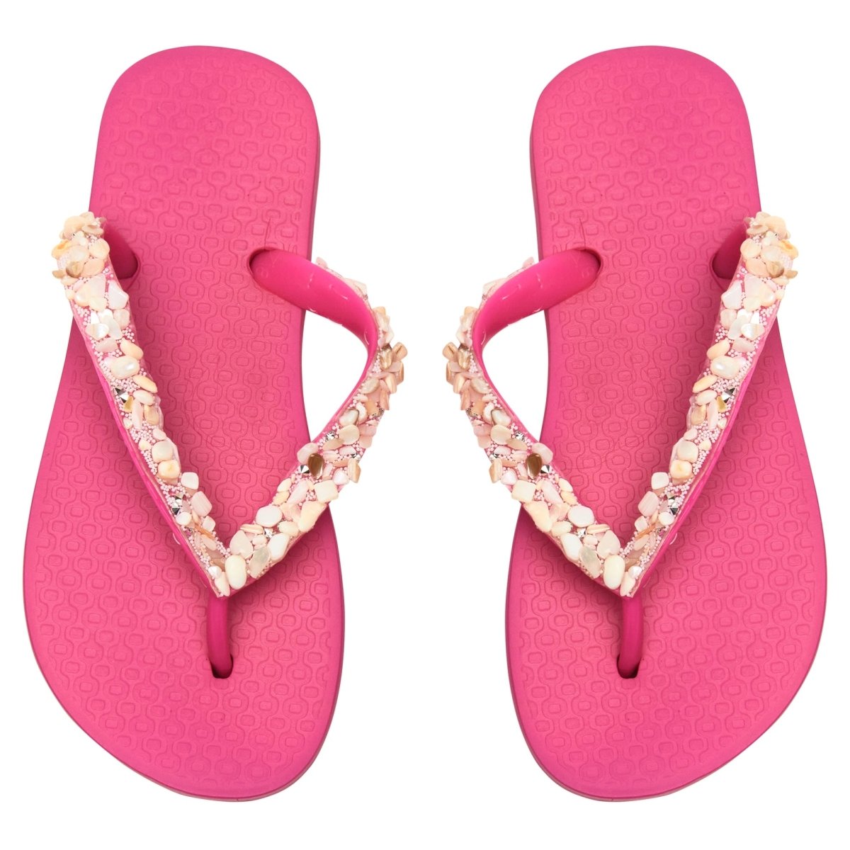 SEASHELL FLIP FLOP SANDALS - SANDALS