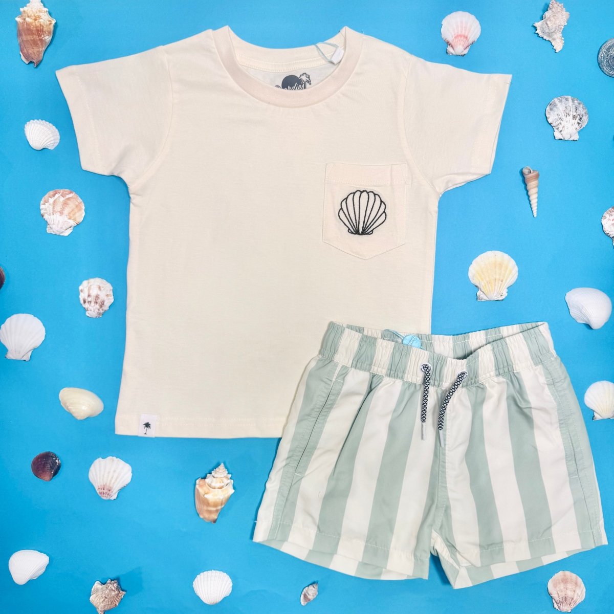 SEASHELL POCKET TSHIRT - BOARDIES