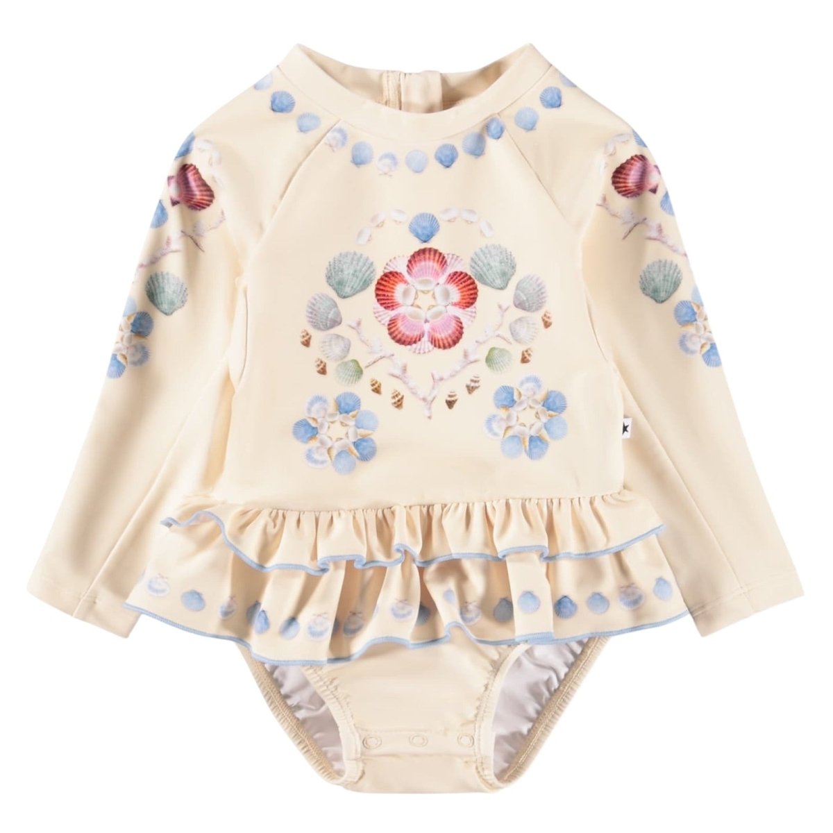 SEASHELLS NARICE RASH GUARD ONE PIECE SWIMSUIT (PREORDER) - MOLO