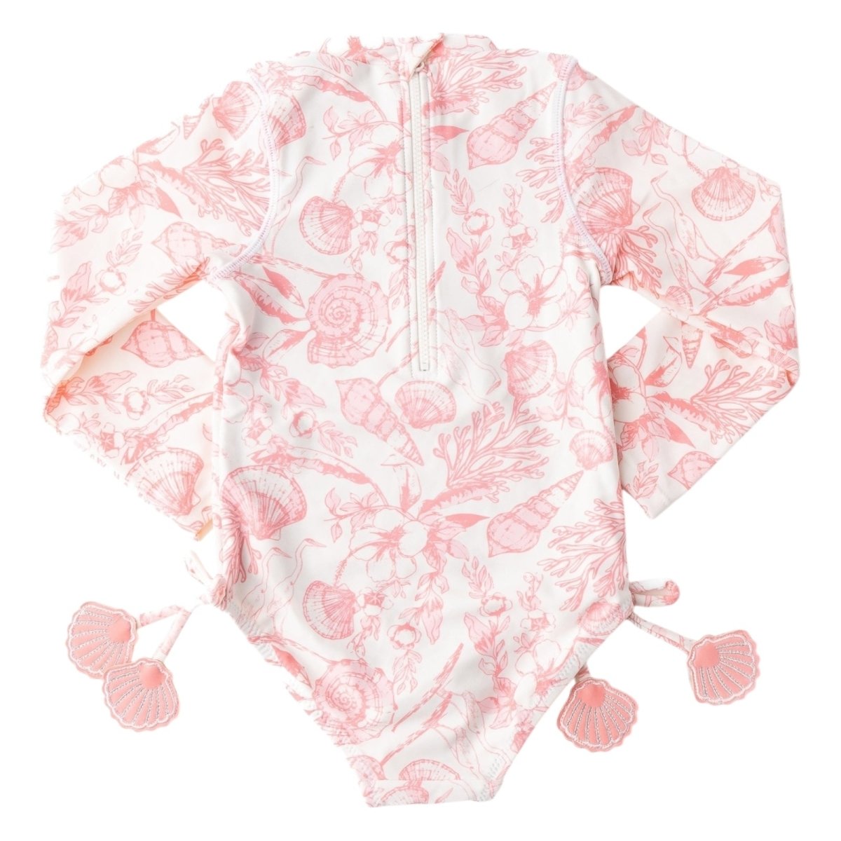 SEASIDE TOILE LONG SLEEVE ONE PIECE SWIMSUIT - ONE PIECE SWIMSUIT