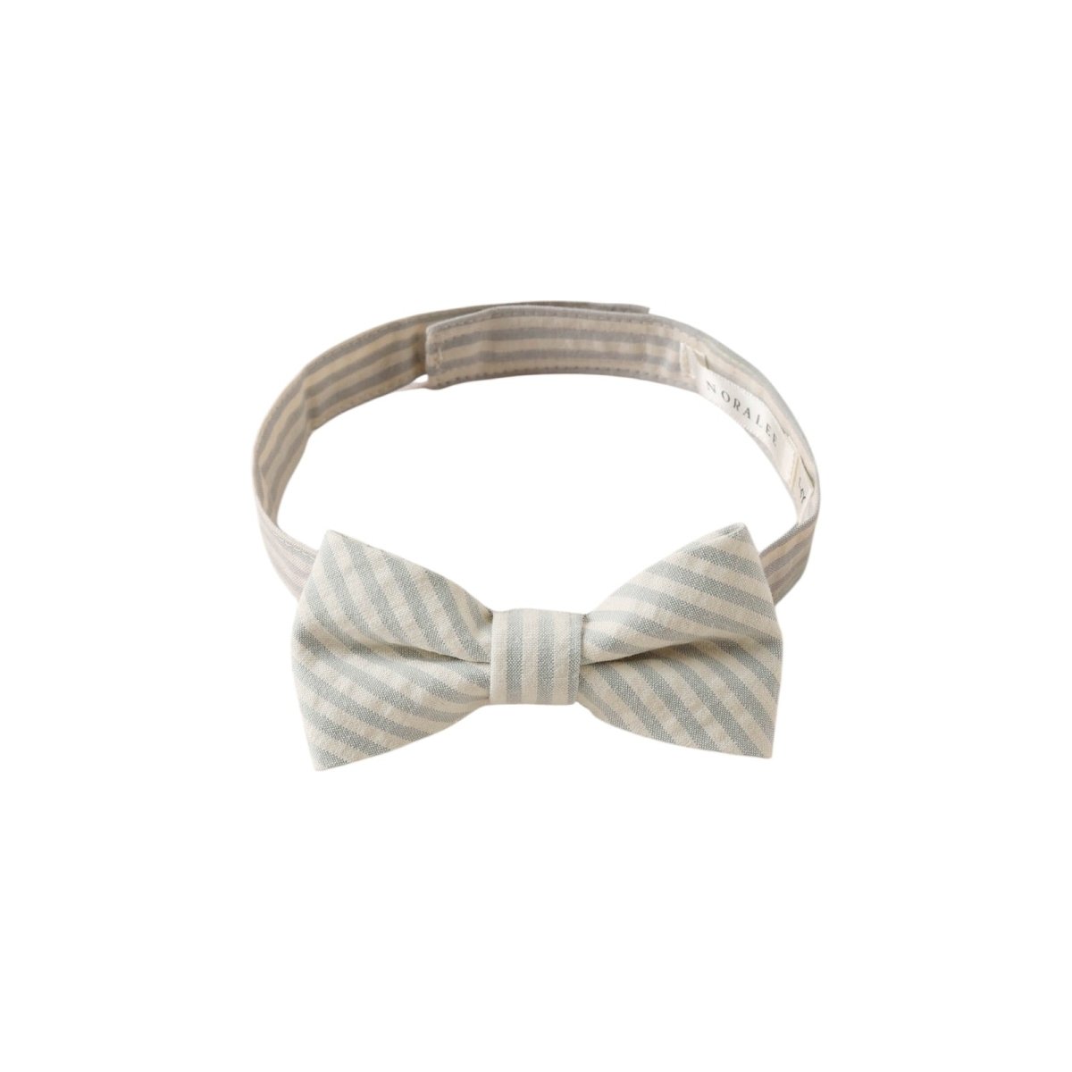 SEERSUCKER STRIPE BOW TIE - NORALEE