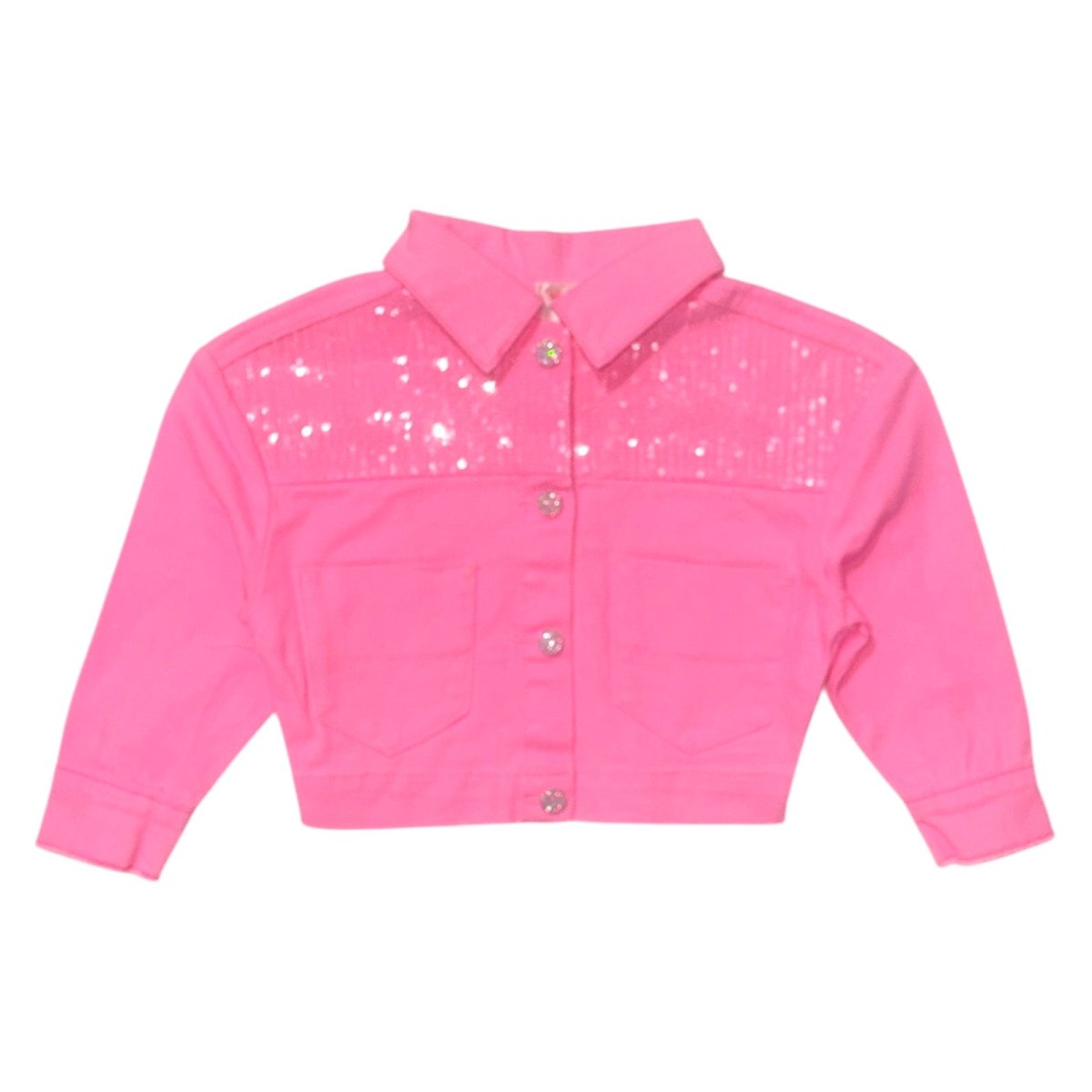 SEQUIN DENIM JACKET - JACKETS