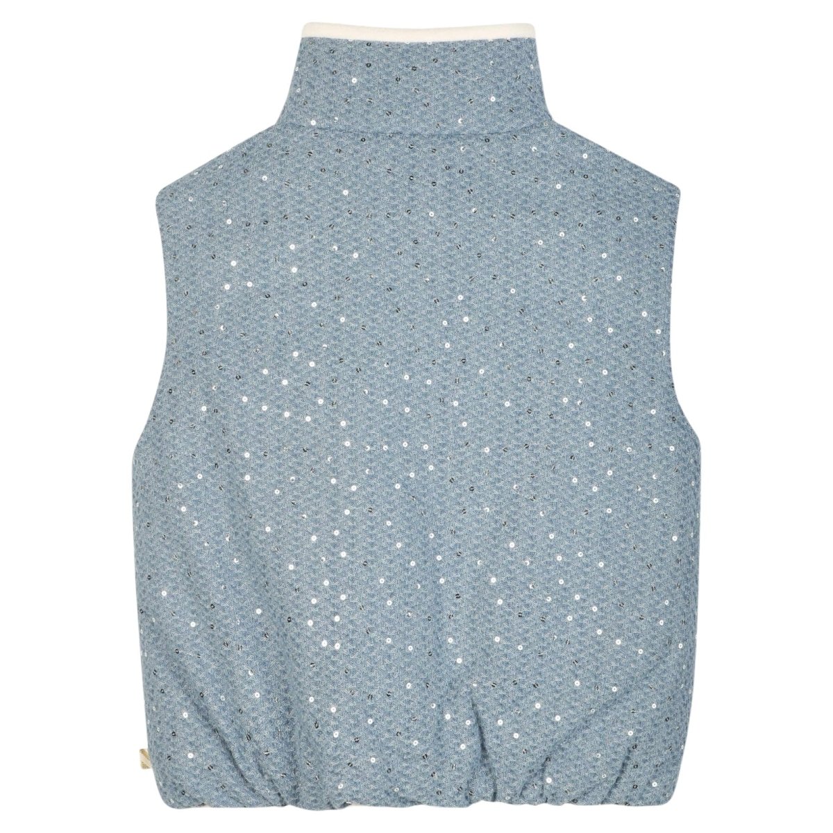 SEQUIN DENIM VEST (PREORDER) - BILLIEBLUSH