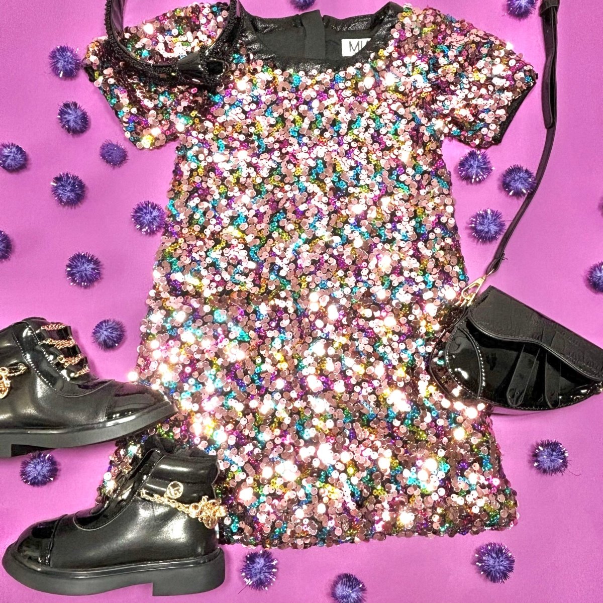 SEQUIN DRESS - DRESSES