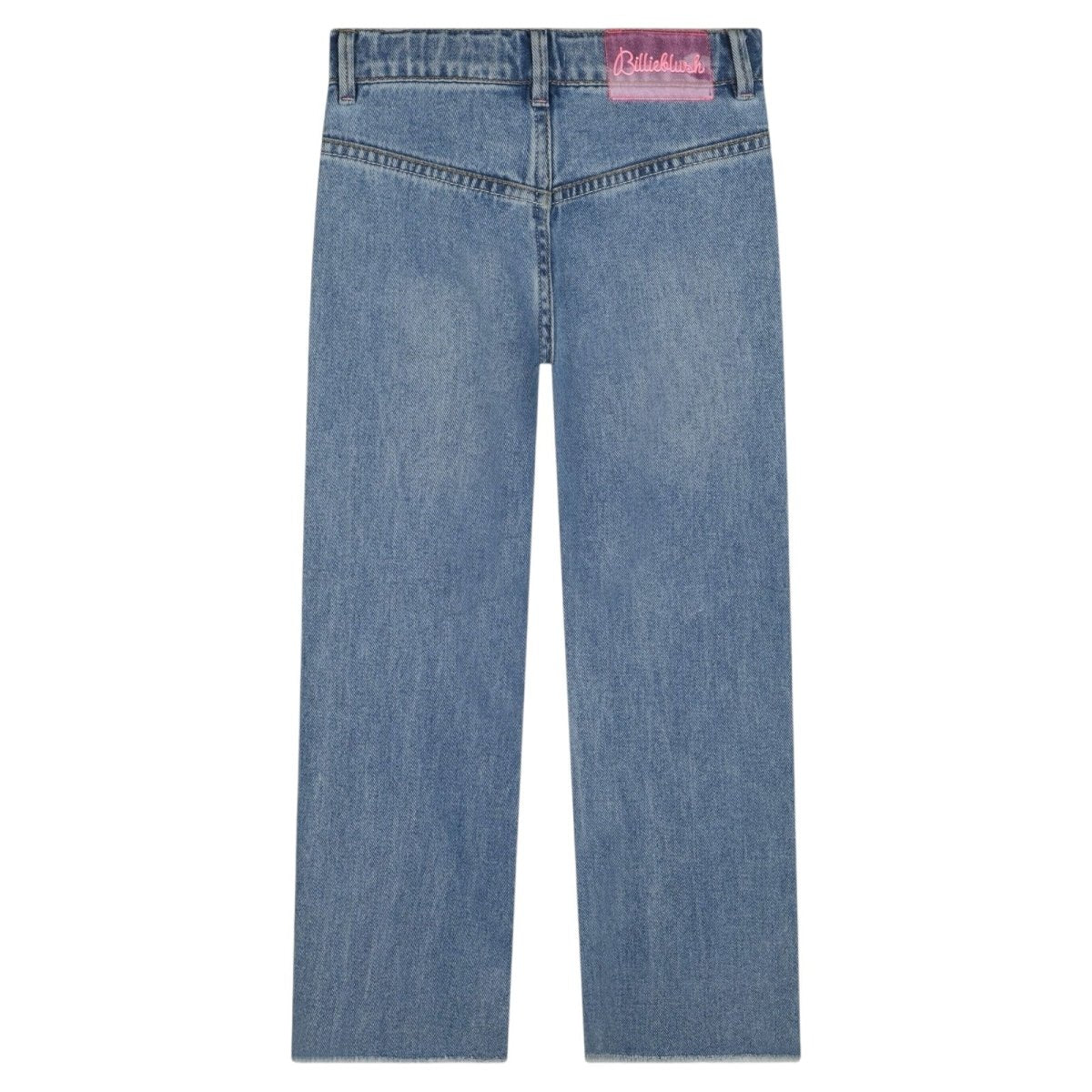 SEQUIN FLOWER POCKET DENIM PANTS - PANTS