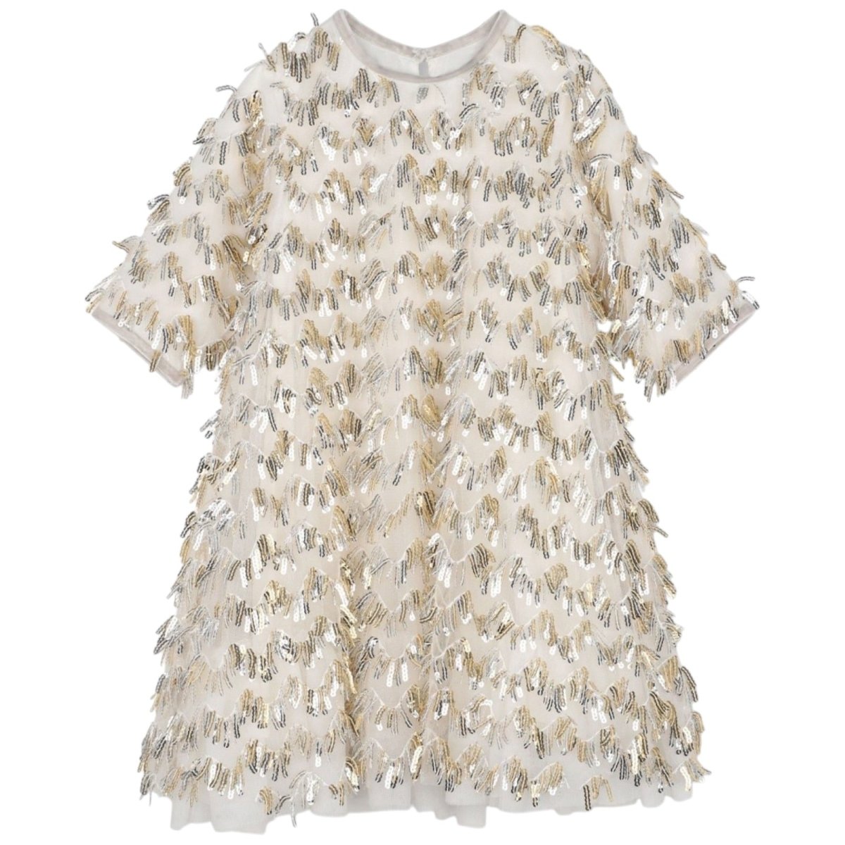SEQUIN FRINGE DRESS - BILLIEBLUSH - DRESSES