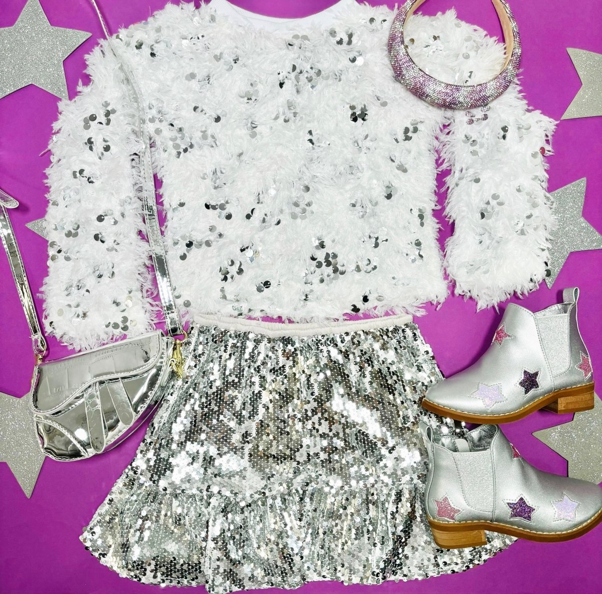 SEQUIN SKIRT - SKIRTS