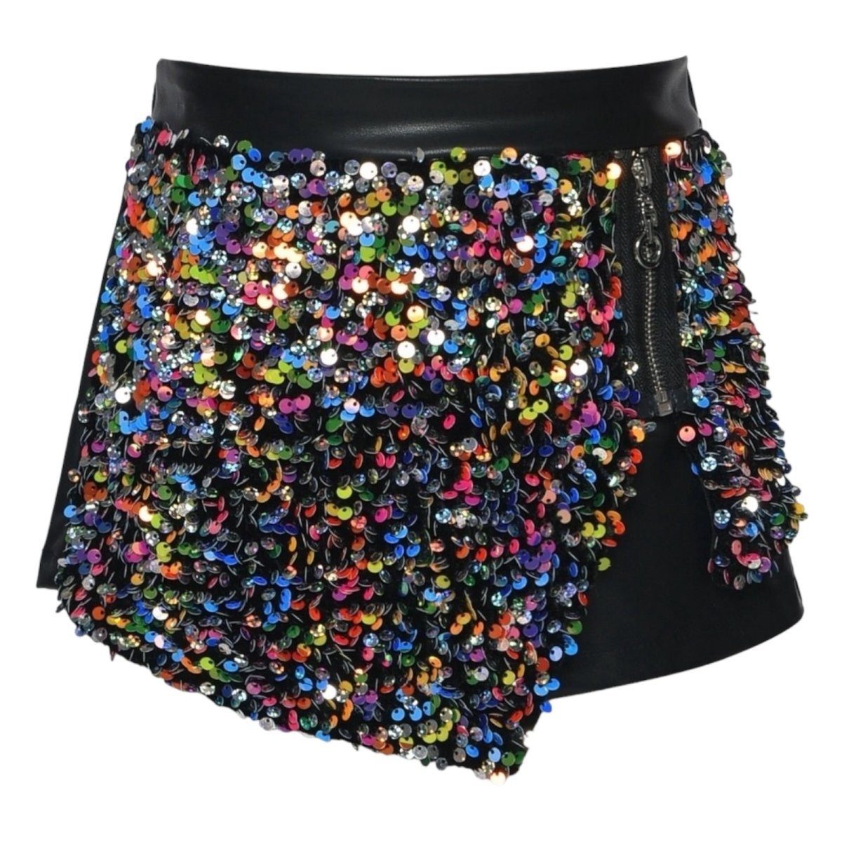 Girls Colorful Black Sequin Skort Mini Dreamers