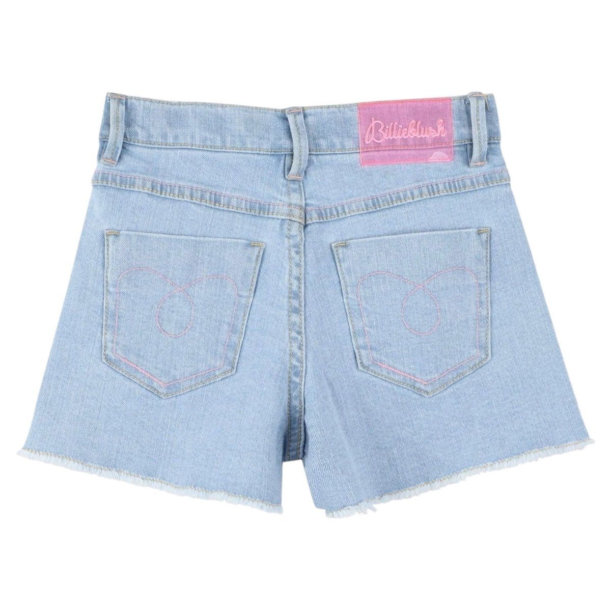 SEQUIN SUN DENIM SHORTS - SHORTS