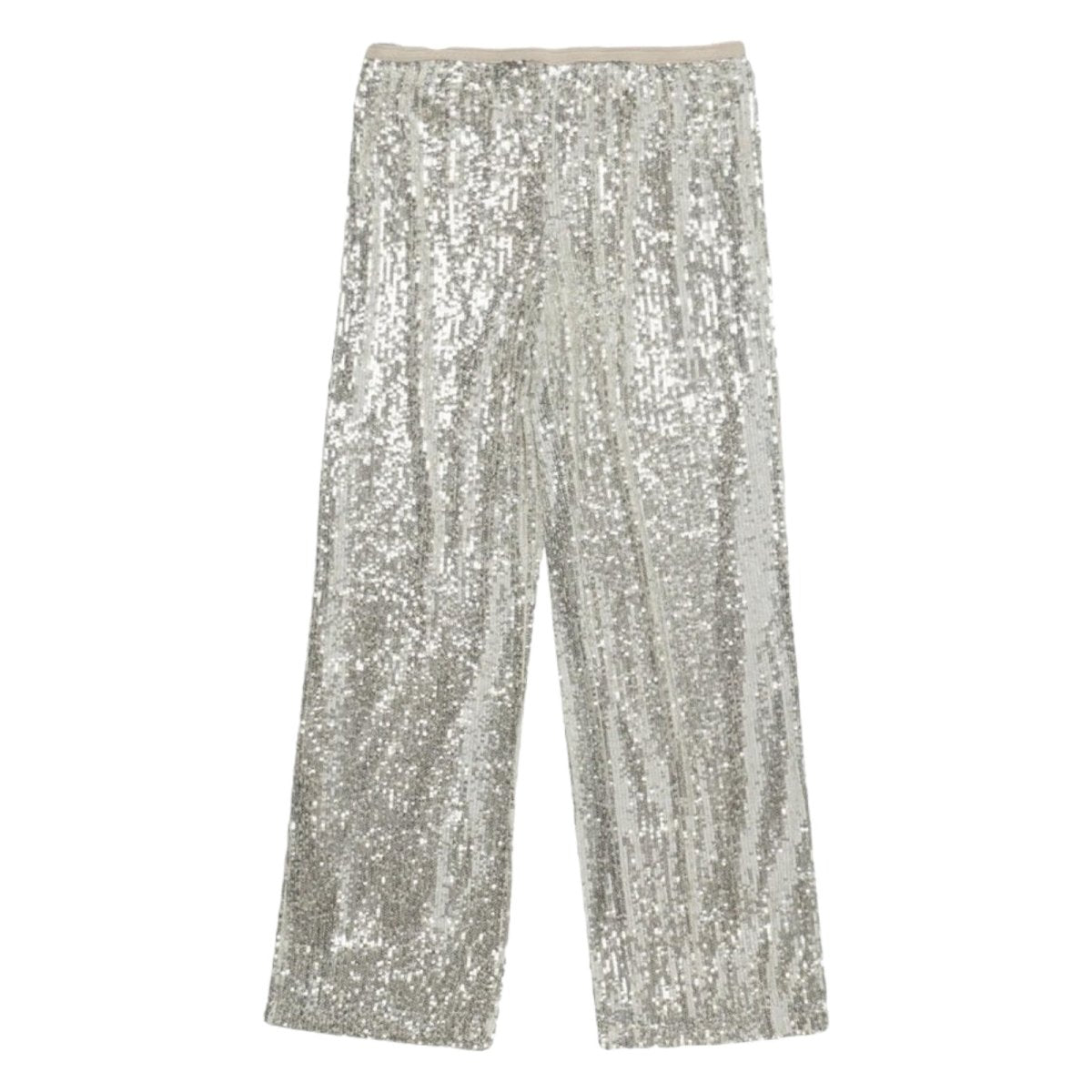 SEQUIN WIDE LEG PANTS - PANTS