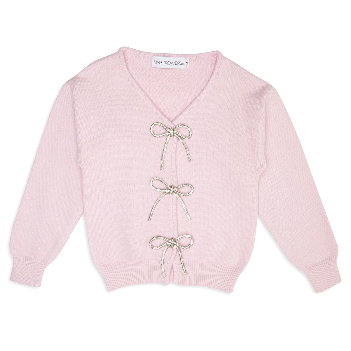 SHAYLEE CRYSTAL BOW CARDIGAN - MINI DREAMERS