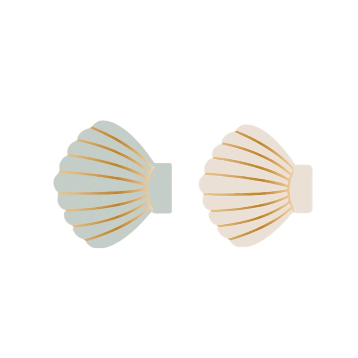 SHELL CLAW CLIP SET OF 2 - CLIPS